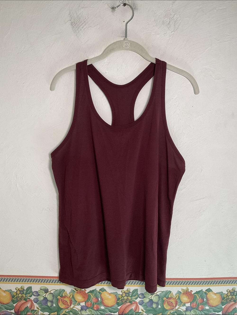 Old Navy Active Go Dry Racerback Tank Top Burgundy Size L